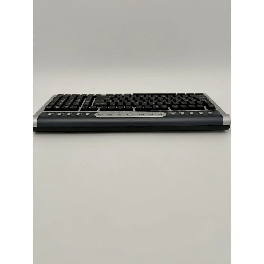 A4Tech RFKB-15 Wireless Multimedia Keyboard w/ RX-252 Receiver PS/2 Vintage